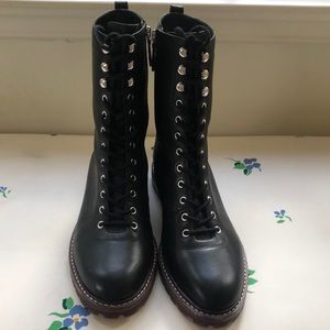 J. Crew Black Leather Boots